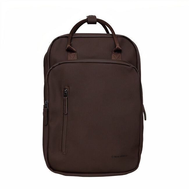 New Rebels 'William' Milwaukee Handel Backpack 15 Inch - Donkerbruin