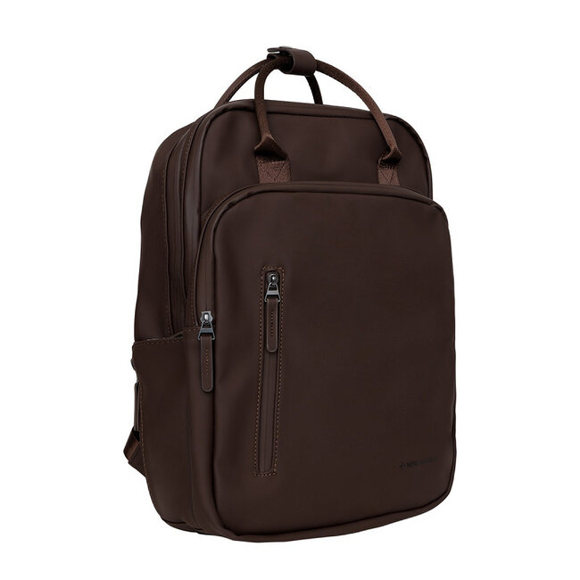 New Rebels 'William' Milwaukee Handel Backpack 15 Inch - Donkerbruin