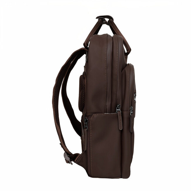 New Rebels 'William' Milwaukee Handel Backpack 15 Inch - Donkerbruin