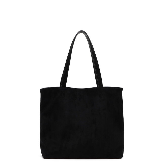 Emily & Noah Shopper 'Eva' Suede Look - Zwart