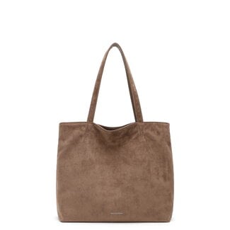 Emily & Noah Shopper 'Eva' Suede Look - Taupe Emily & Noah Shopper 'Eva' Suede Look - Taupe
