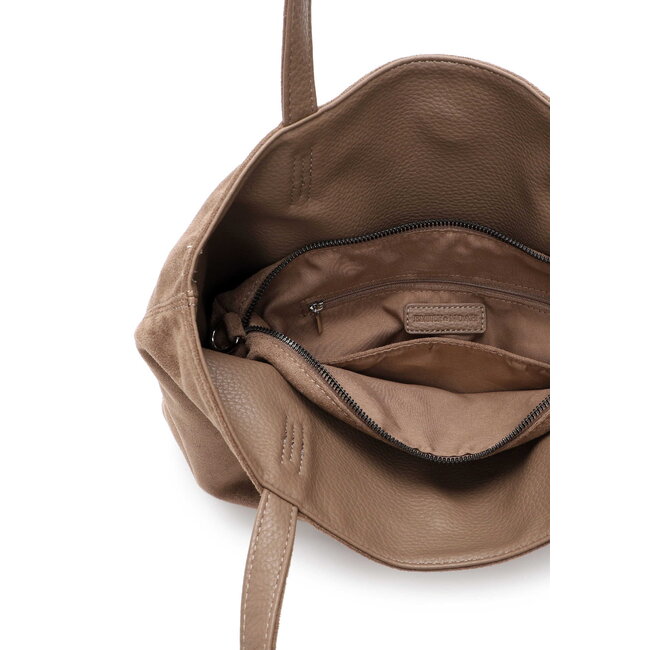 Emily & Noah Shopper 'Eva' Suede Look - Taupe