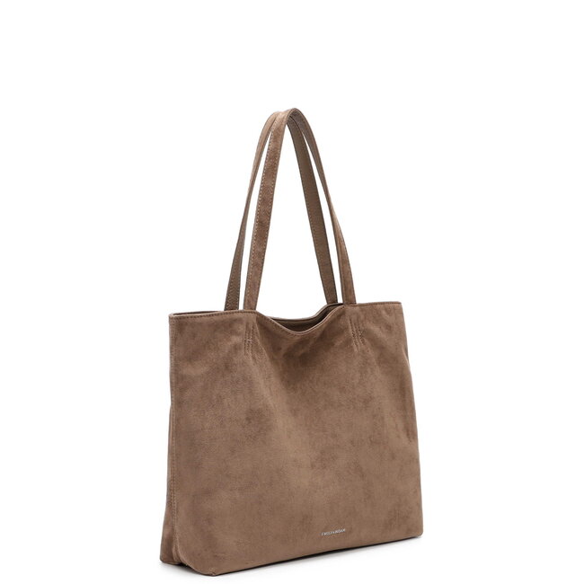 Emily & Noah Shopper 'Eva' Suede Look - Taupe