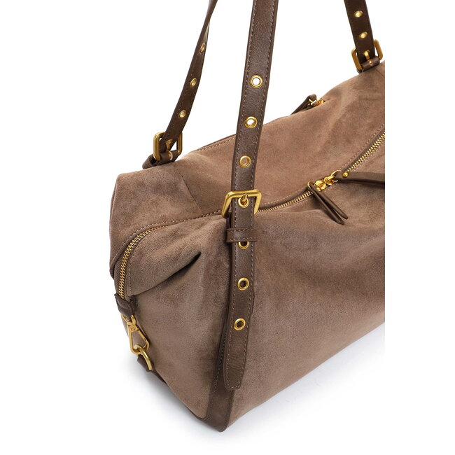 Emily & Noah Suedelook Shopper 'Laren' Taupe