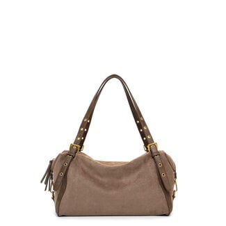 Emily & Noah Suedelook Shopper 'Laren' Taupe