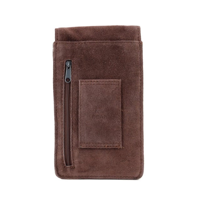 Bear Design Suède Schoudertasje 'Robbie' 2.0 - Choco