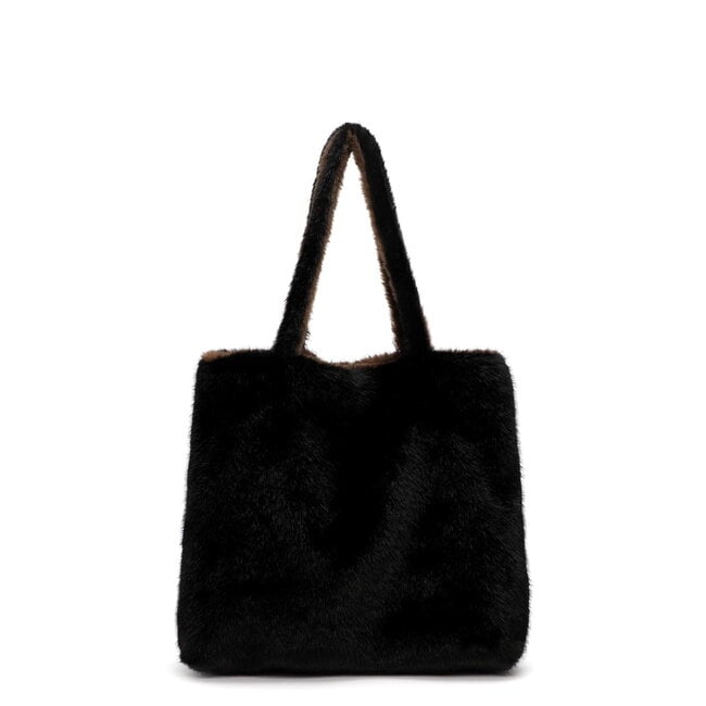 Emily & Noah Fluffy 'Eva' Bag-in-Bag - Bruin/Zwart