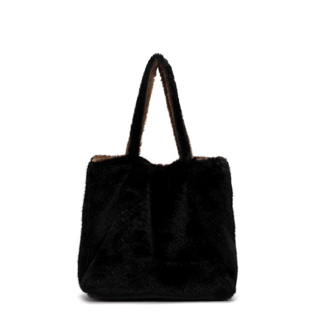 Emily & Noah Fluffy 'Eva' Bag-in-Bag - Bruin/Zwart