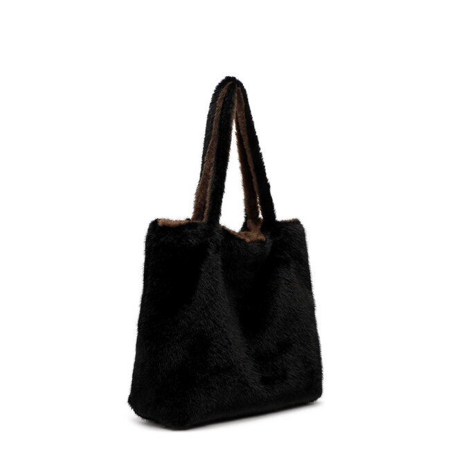 Emily & Noah Fluffy 'Eva' Bag-in-Bag - Bruin/Zwart