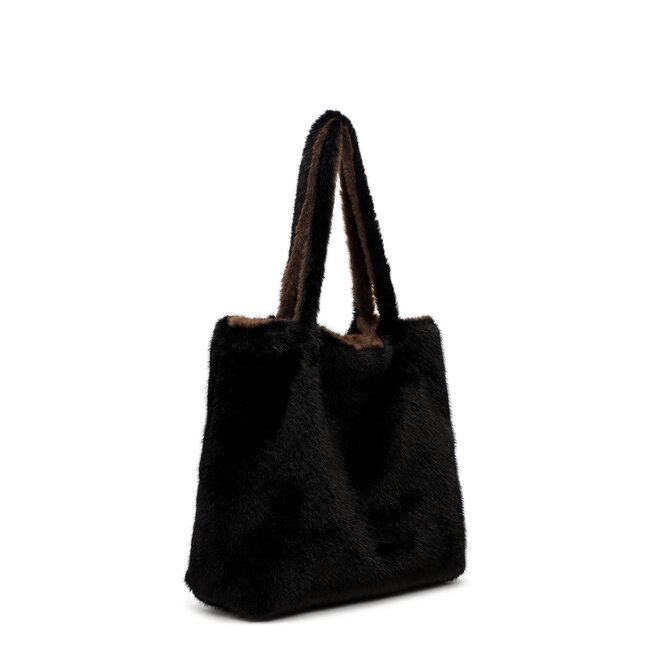 Emily & Noah Fluffy 'Eva' Bag-in-Bag - Bruin/Zwart