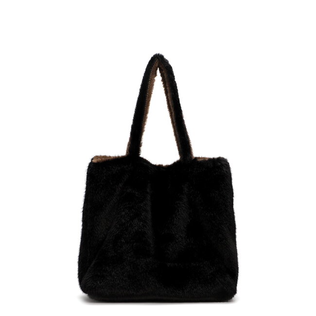 Emily & Noah Fluffy 'Eva' Bag-in-Bag - Bruin/Zwart