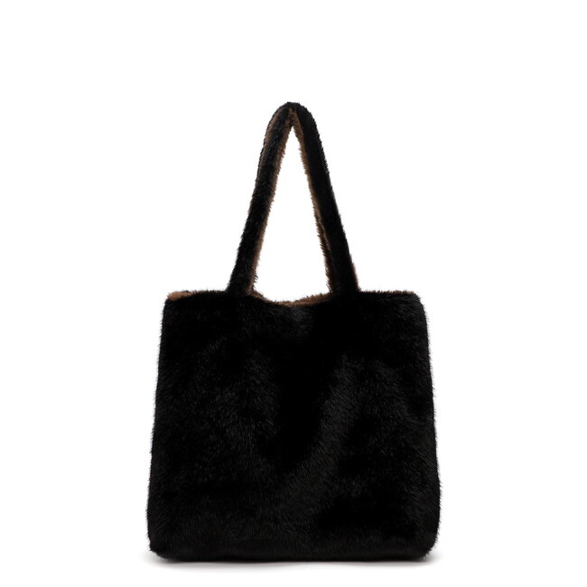 Emily & Noah Fluffy 'Eva' Bag-in-Bag - Bruin/Zwart