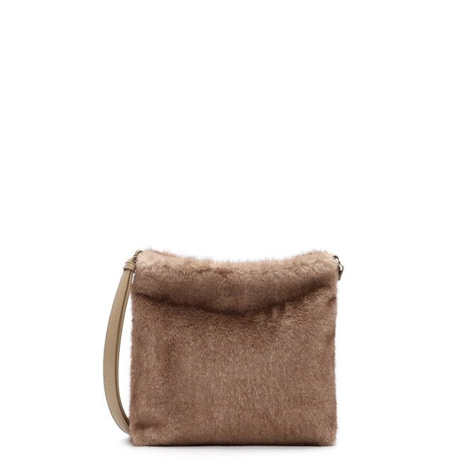 Emily & Noah Fluffy Schoudertas 'Lucina' Taupe