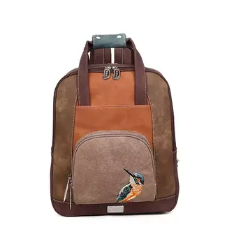 Hi-di-Hi 'Passage' Laptop Rugzak 14 inch Bruin/Beige