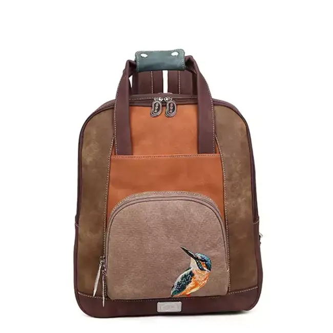 Hi-di-Hi 'Passage' Laptop Rugzak 14 inch Bruin/Beige