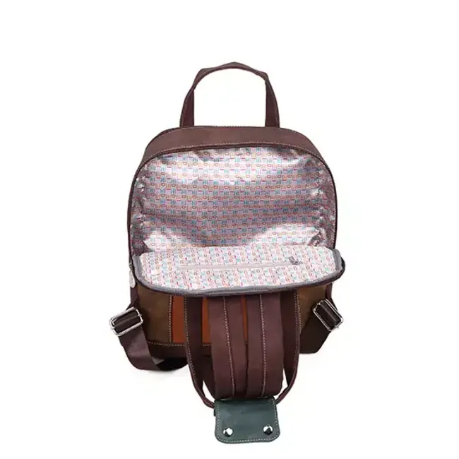 Hi-di-Hi 'Passage' Laptop Rugzak 14 inch Bruin/Beige