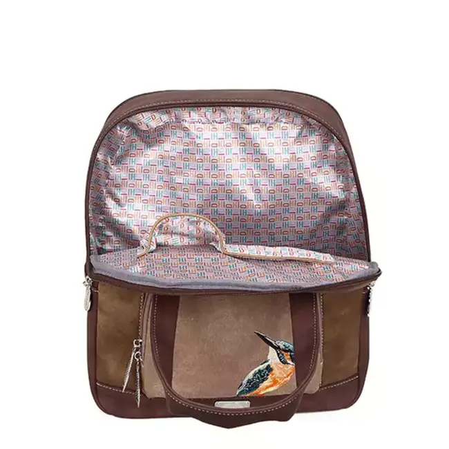 Hi-di-Hi 'Passage' Laptop Rugzak 14 inch Bruin/Beige