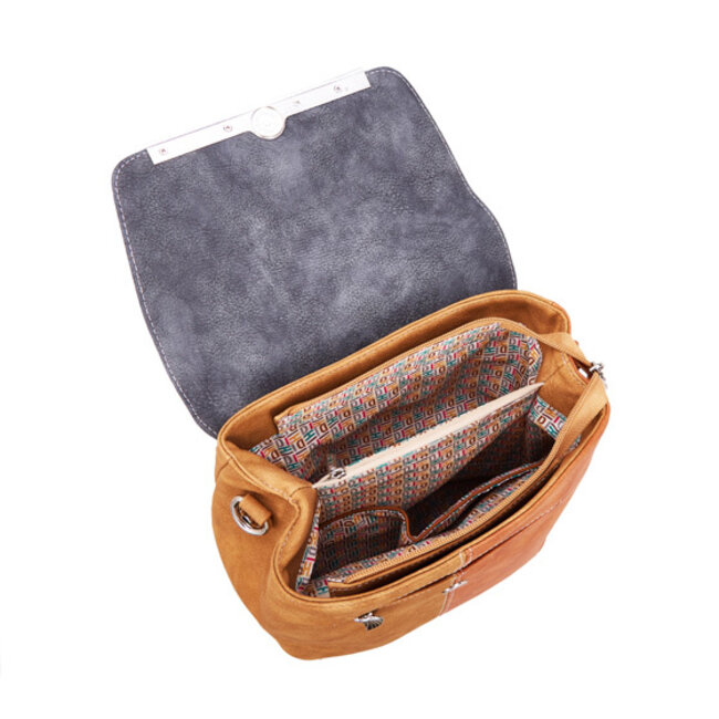 Hi-di-Hi 'Timber' Rugzak/Schoudertas Oranje Beige