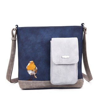 Hi-di-Hi 'Quack' Crossbody  Blauw/Grijs