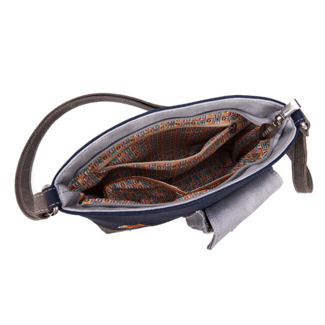 Hi-di-Hi 'Quack' Crossbody  Blauw/Grijs