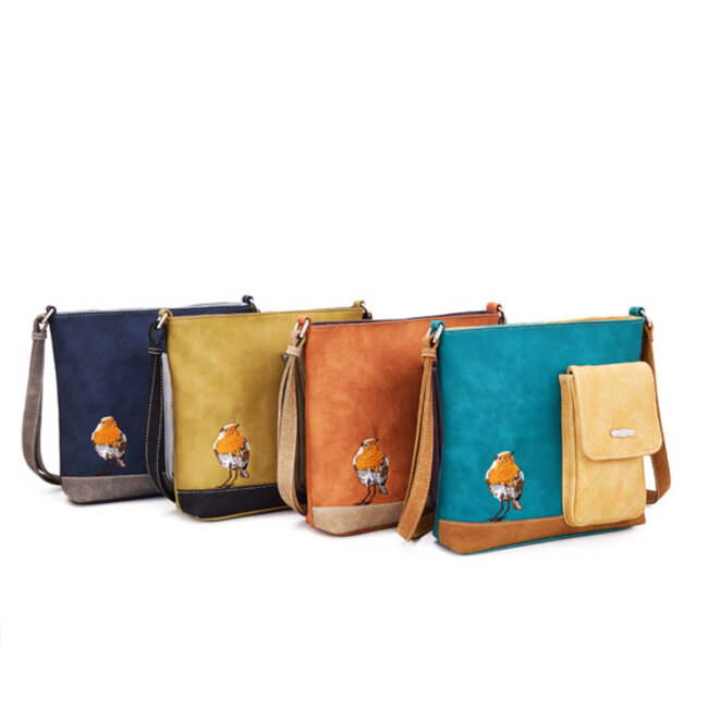 Hi-di-Hi 'Quack' Crossbody  Teal/Beige