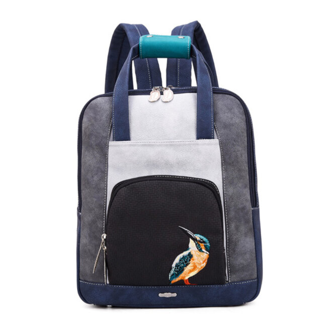 Hi-di-Hi 'Passage' Laptop Rugzak 14 inch Blauw/Zwart