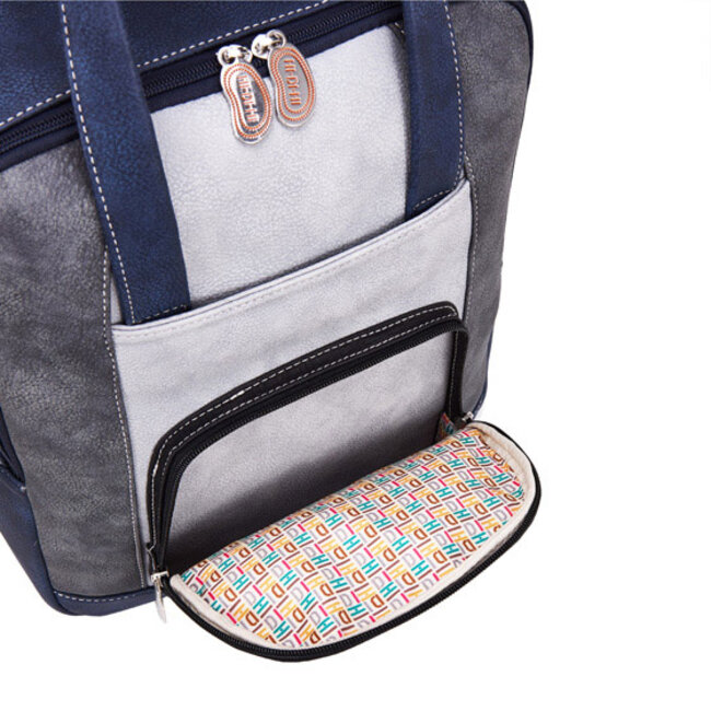 Hi-di-Hi 'Passage' Laptop Rugzak 14 inch Blauw/Zwart