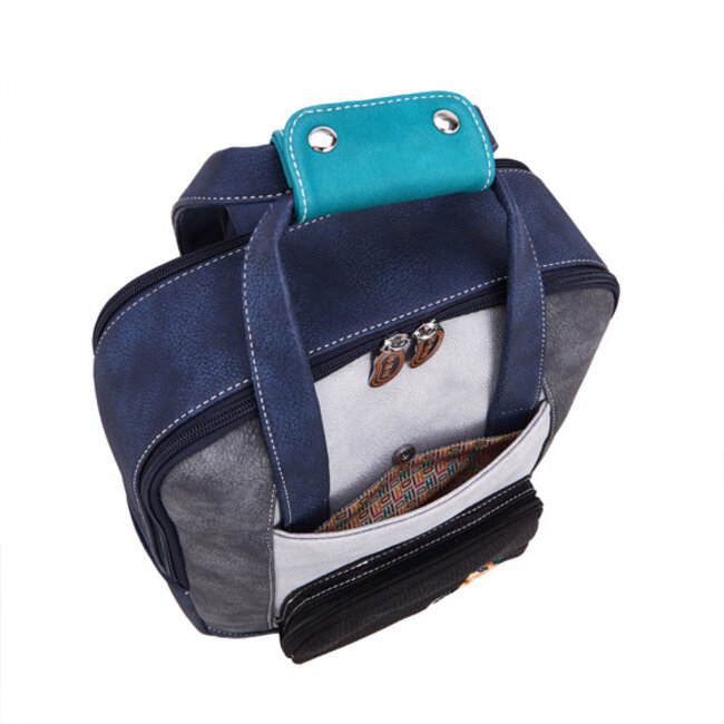 Hi-di-Hi 'Passage' Laptop Rugzak 14 inch Blauw/Zwart
