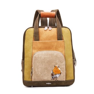 Hi-di-Hi 'Passage' Laptop Rugzak 14 inch Bruin/Groen