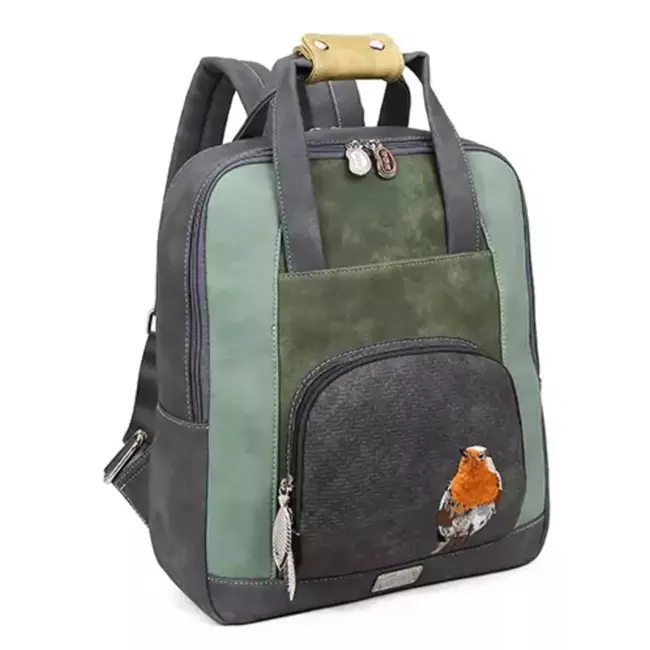 Hi-di-Hi 'Passage' Laptop Rugzak 14 inch Grijs/Groen
