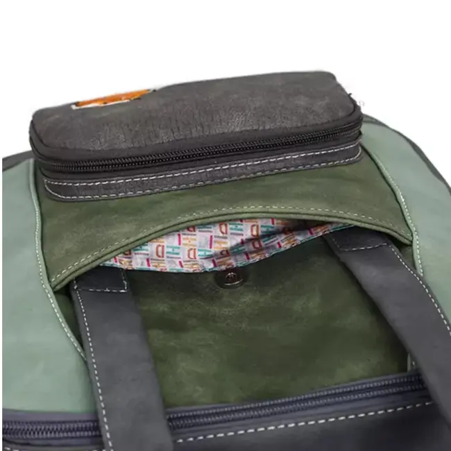 Hi-di-Hi 'Passage' Laptop Rugzak 14 inch Grijs/Groen