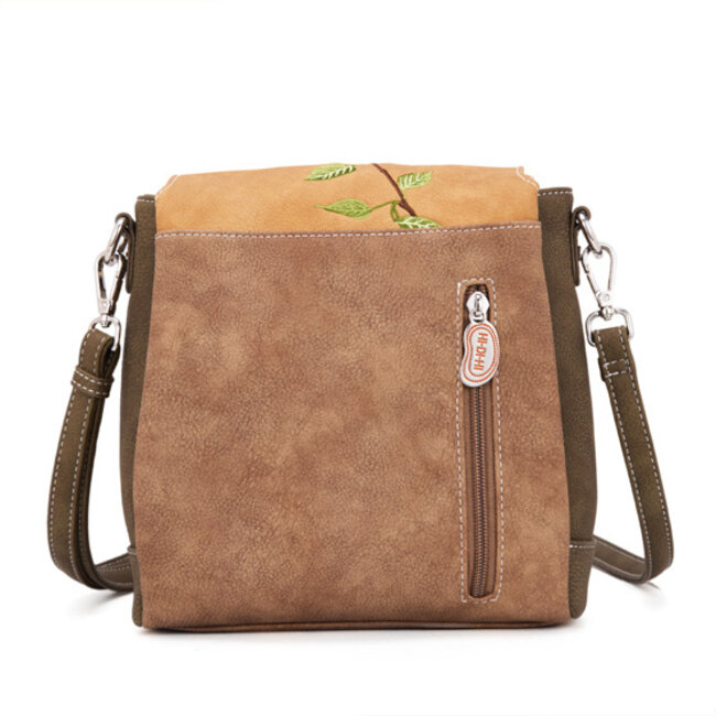 Hi-di-Hi 'Tweet'  Schoudertas/Cross-body Bruin/Beige