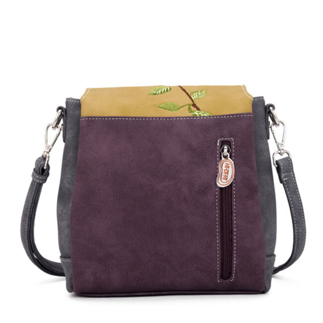 Hi-di-Hi 'Tweet'  Schoudertas/Cross-body Paars/Groen