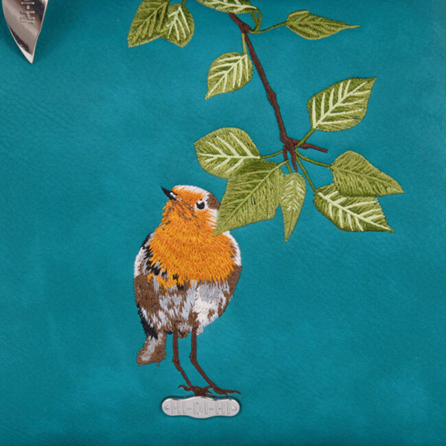 Hi-di-Hi 'Tweet'  Schoudertas/Cross-body Teal/Grijs