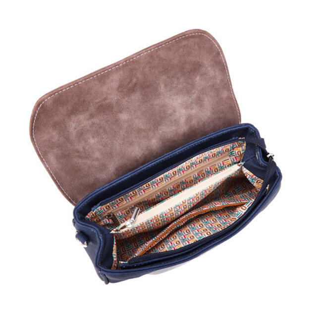 Hi-di-Hi 'Twiggle' Clutch/Crossbody Blauw/Paars
