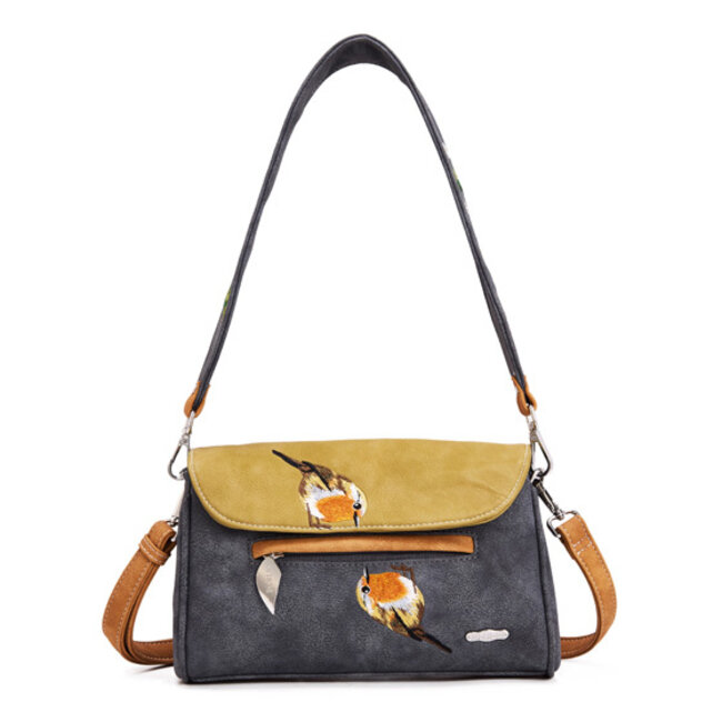 Hi-di-Hi 'Twiggle' Clutch/Crossbody Groen/Grijs