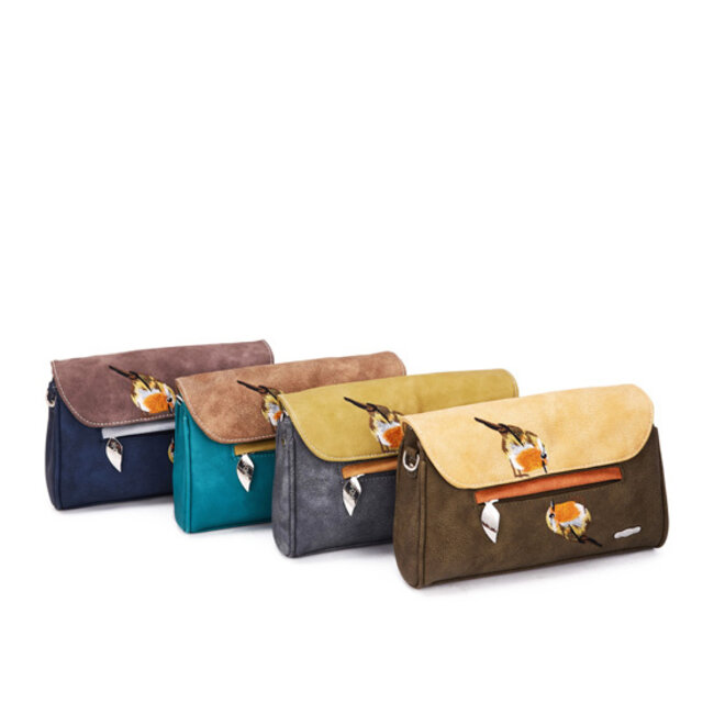 Hi-di-Hi 'Twiggle' Clutch/Crossbody Groen/Beige/Grijs