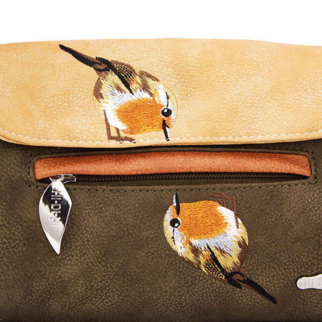 Hi-di-Hi 'Twiggle' Clutch/Crossbody Groen/Beige/Grijs