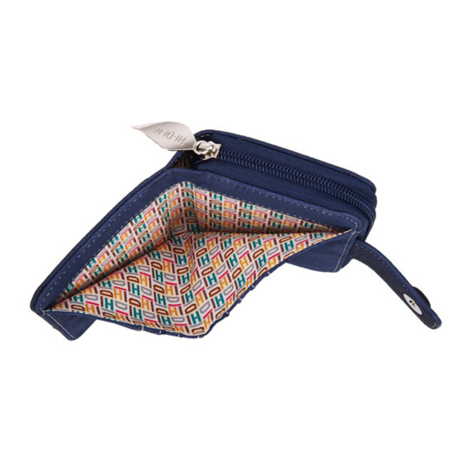 Hi-di-Hi 'Little Magpie' Portemonnee met Boomklever - Blauw