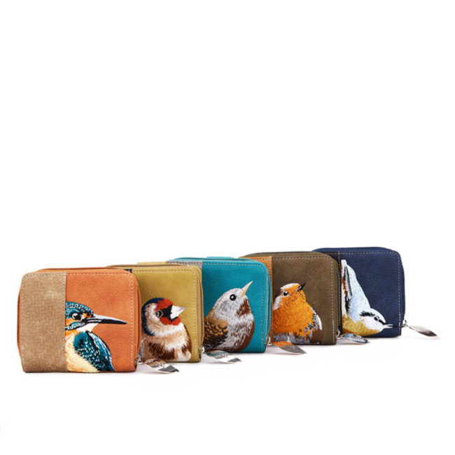 Hi-di-Hi 'Little Magpie' Portemonnee met Boomklever - Blauw