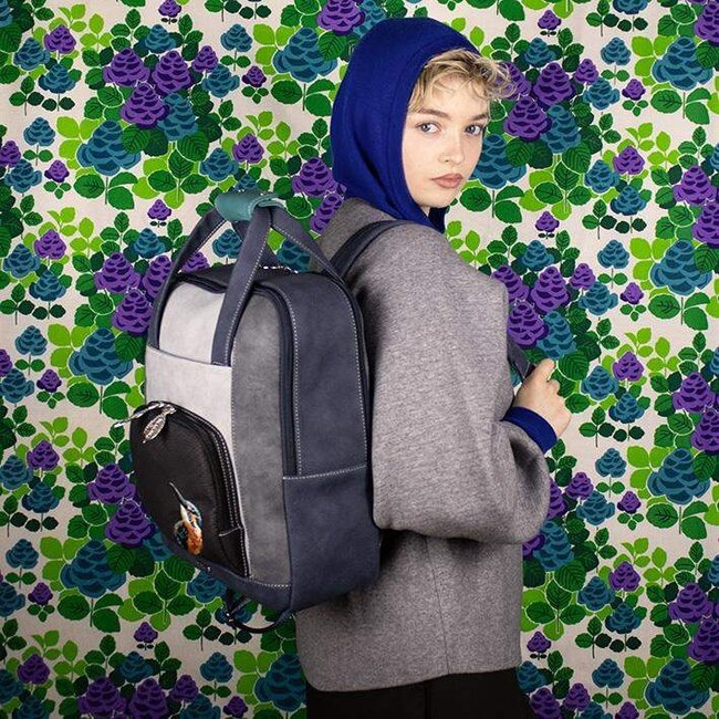Hi-di-Hi 'Passage' Laptop Rugzak 14 inch Blauw/Zwart