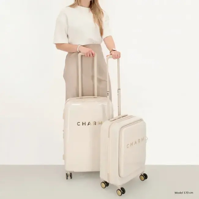 Charm London 'Capetown' Medium Koffer - Beige