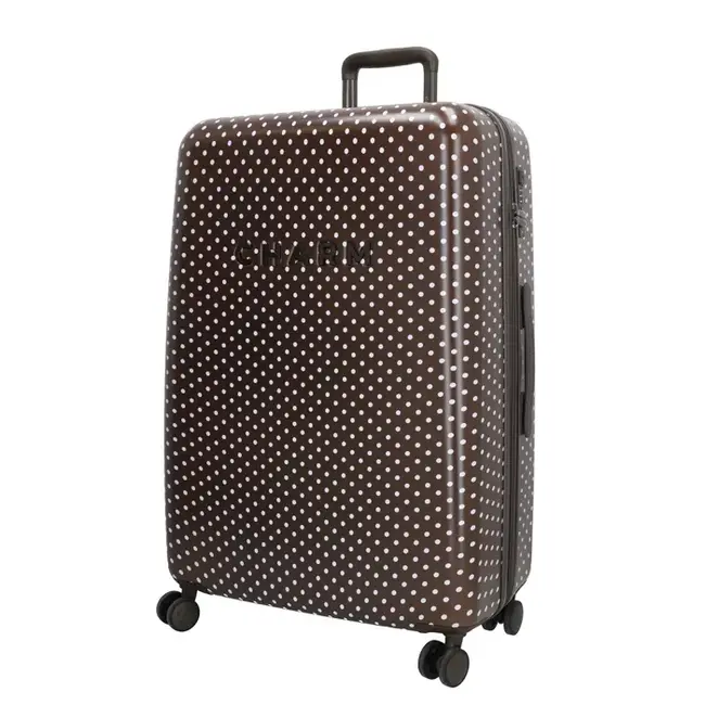 Charm London 'Dots' Handbagage Koffer 40 Liter - Donkerbruin