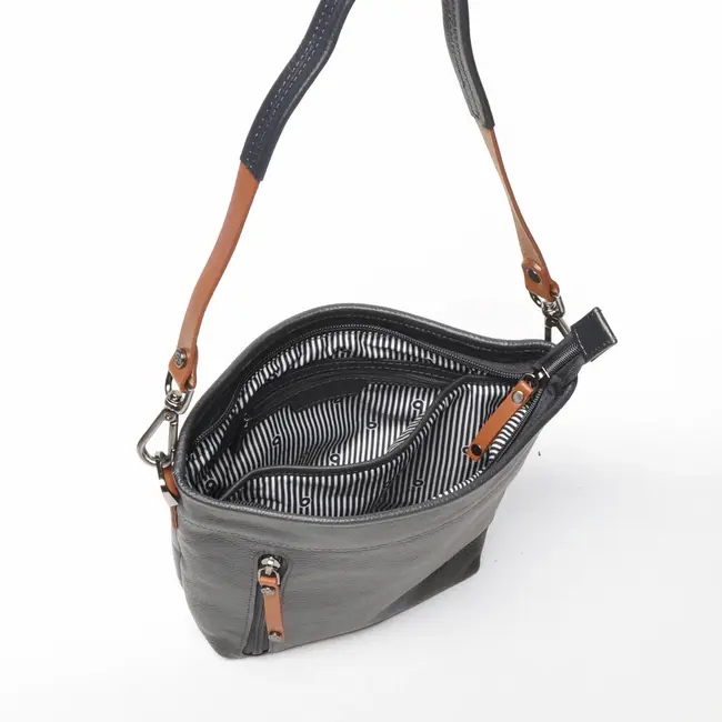 Berba bags & wallets Schoudertas Navy  - Elba Collectie