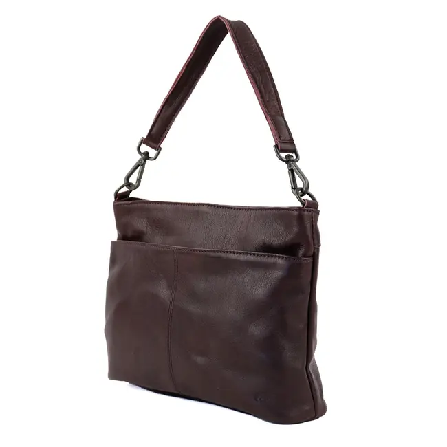 Bear Design Hand/Schoudertas 'Angelica'  Bordeaux