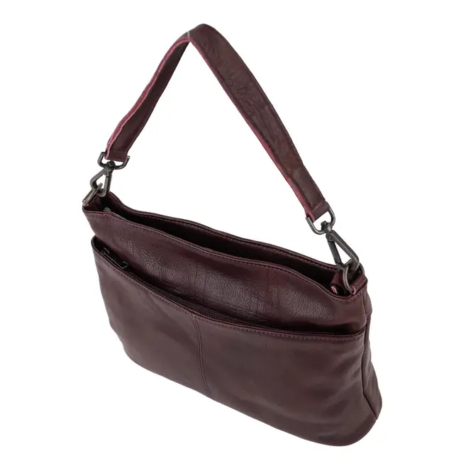Bear Design Hand/Schoudertas 'Angelica'  Bordeaux