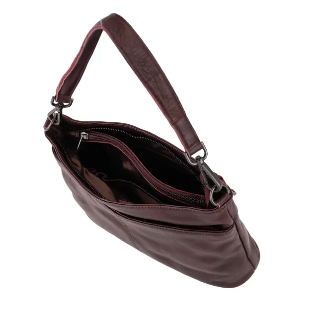 Bear Design Hand/Schoudertas 'Angelica'  Bordeaux