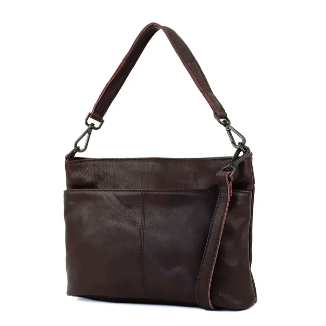 Bear Design Hand/Schoudertas 'Angelica'  Bordeaux