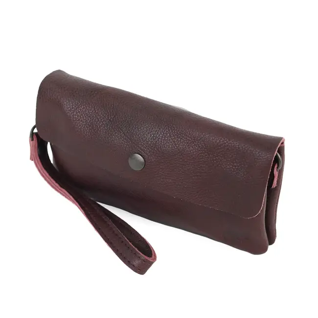 Bear Design Clutch/Mini schoudertasje 'Lydia' Bordeaux