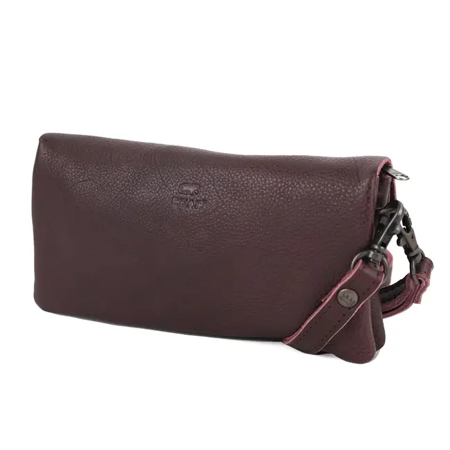 Bear Design Clutch/Mini schoudertasje 'Lydia' Bordeaux